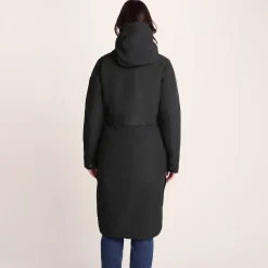 Saunter Womens Long Waterproof Jacket - Black
