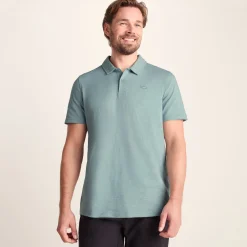 Sawyer Mens 100% Cotton Jersey Polo Shirt - Summer Sky