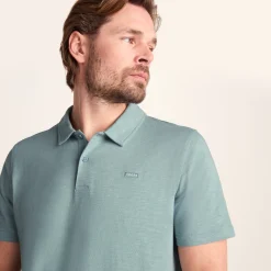 Sawyer Mens 100% Cotton Jersey Polo Shirt - Summer Sky