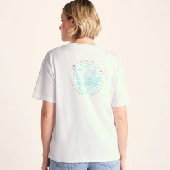 Scotland Womens 100% Cotton Supersoft Relaxed Fit T-Shirt - Optic White