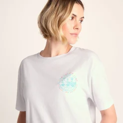Scotland Womens 100% Cotton Supersoft Relaxed Fit T-Shirt - Optic White