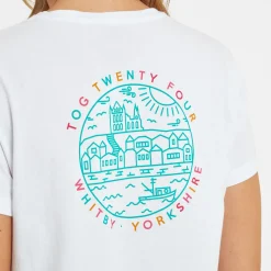 Seaside Womens 100% Cotton T-Shirt - Optic White