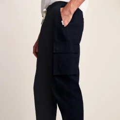 Silas Mens Cargo Trousers - Dark Indigo