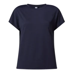 Skyla Womens Short Sleeve Performance Top - Oxford Blue