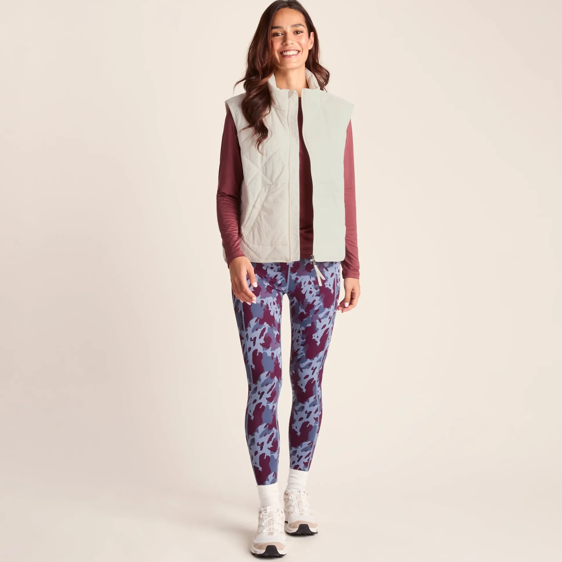 Slaley Womens Insulated Relaxed Fit Gilet - Vanilla