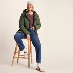 Sleight Womens Short Insulated Parka - Dark Green