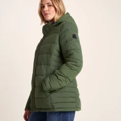 Sleight Womens Short Insulated Parka - Dark Green