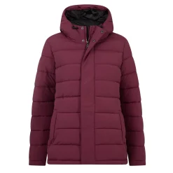 Sleight Womens Short Insulated Parka - Burgundy