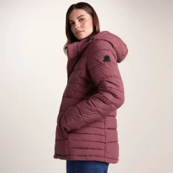 Sleight Womens Short Insulated Parka - Burgundy