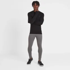 Snowdon Mens Thermal Crew Neck Base Layer - Black
