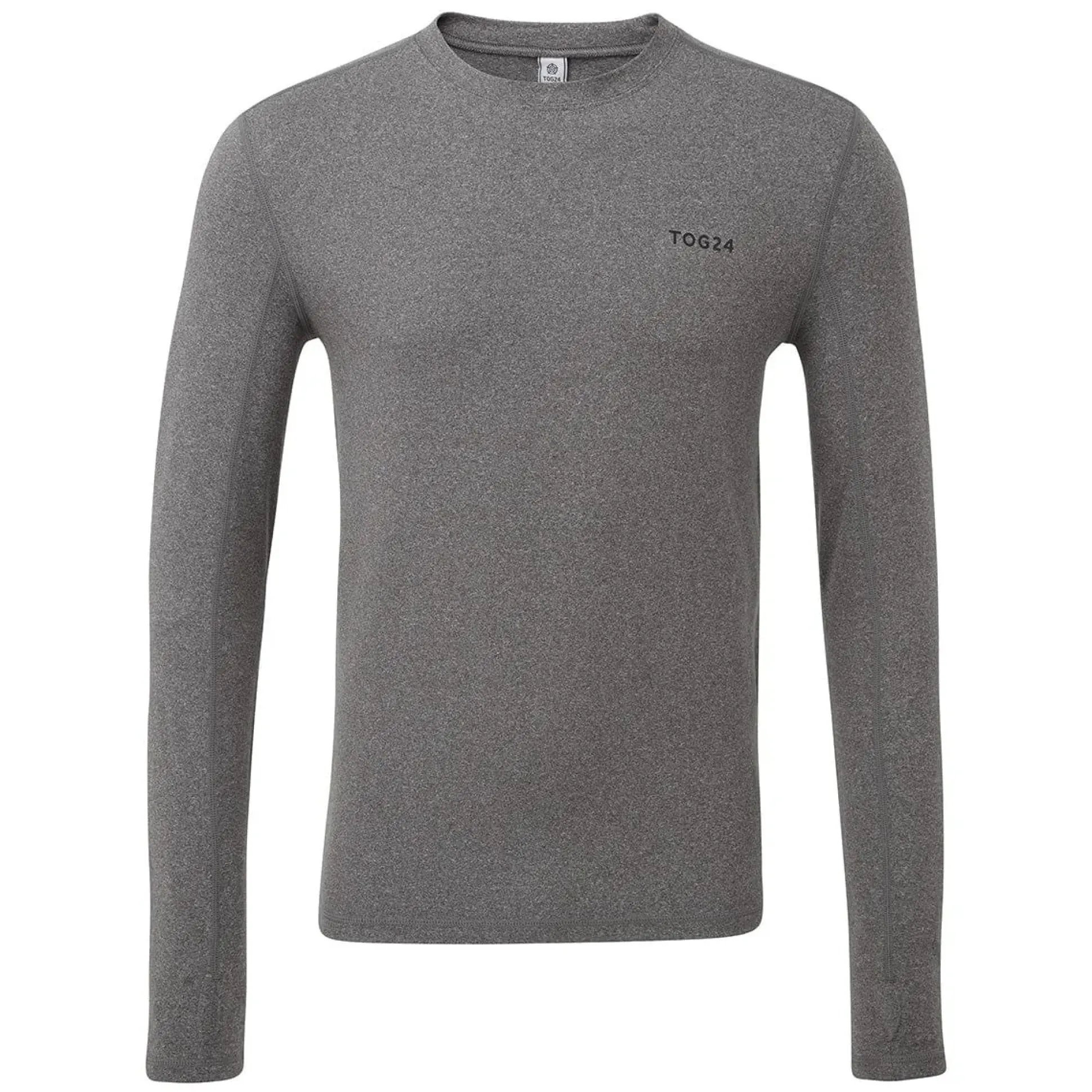 Snowdon Mens Thermal Crew Neck Base Layer - Grey Marl