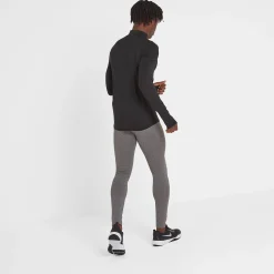 Snowdon Mens Thermal Quarter Zip Base Layer - Black
