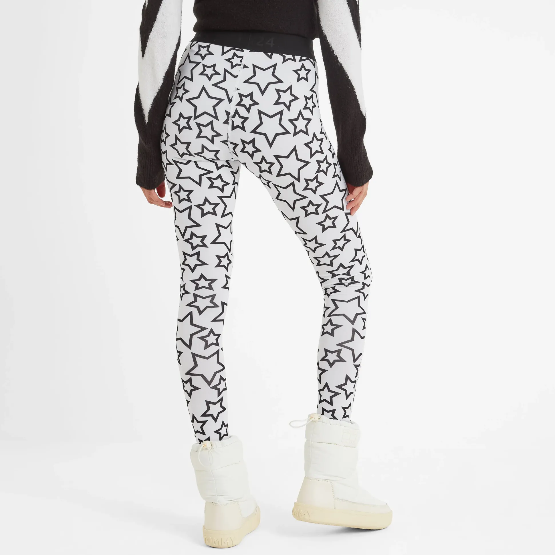 Snowdon Womens Thermal Base Layer Legging - Star Print