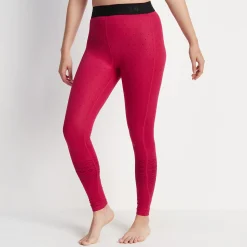 Snowdon Womens Thermal Base Layer Legging - Cerise Fairisle