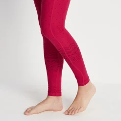Snowdon Womens Thermal Base Layer Legging - Cerise Fairisle