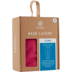 Snowdon Womens Thermal Base Layer Legging - Cerise Fairisle
