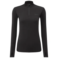 Snowdon Womens Thermal Base Layer Quarter Zip - Black