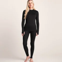 Snowdon Womens Thermal Crew Neck Base Layer - Black