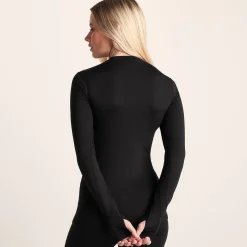 Snowdon Womens Thermal Crew Neck Base Layer - Black
