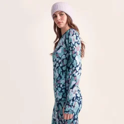 Snowdon Womens Thermal Crew Neck Base Layer - Scatter Print