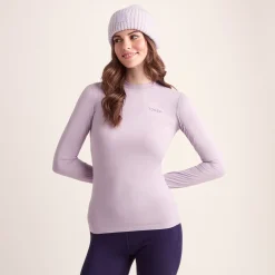 Snowdon Womens Thermal Crew Neck Base Layer - Lavender Grey