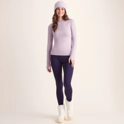 Snowdon Womens Thermal Crew Neck Base Layer - Lavender Grey