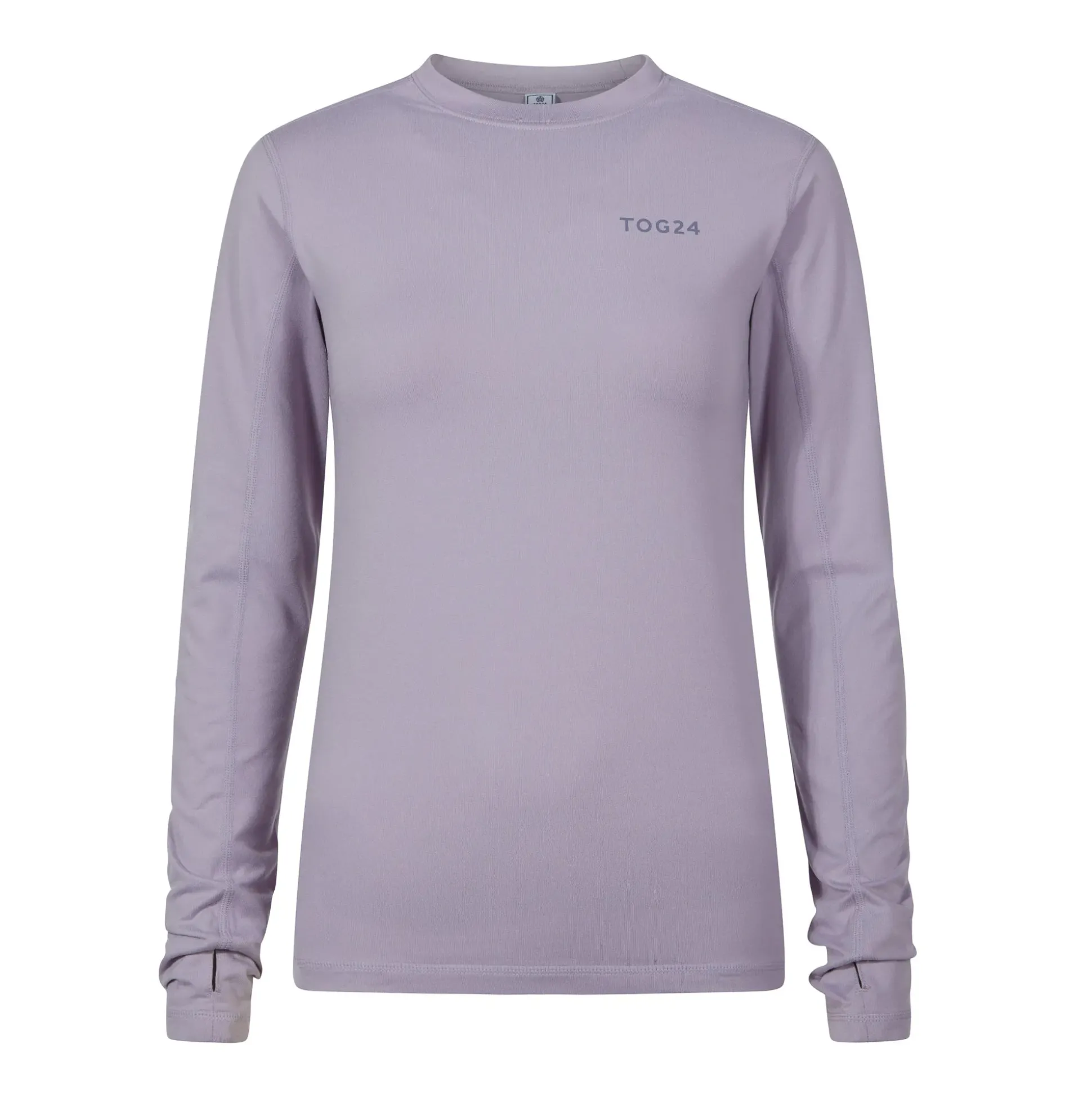 Snowdon Womens Thermal Crew Neck Base Layer - Lavender Grey
