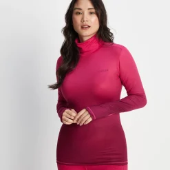 Snowdon Womens Thermal Roll Neck Base Layer - Raspberry Gradient