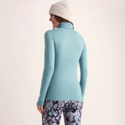 Snowdon Womens Thermal Roll Neck Base Layer - Mist Grey