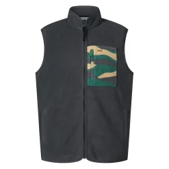 Stark Mens Relaxed Fit Microfleece Gilet - Deep Slate