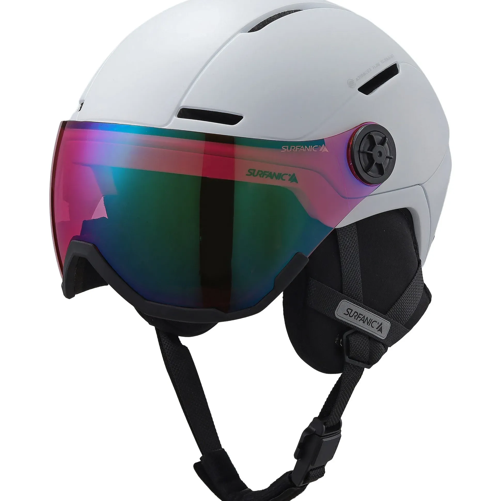 Surfanic Halo Visor Helmet - Optic White