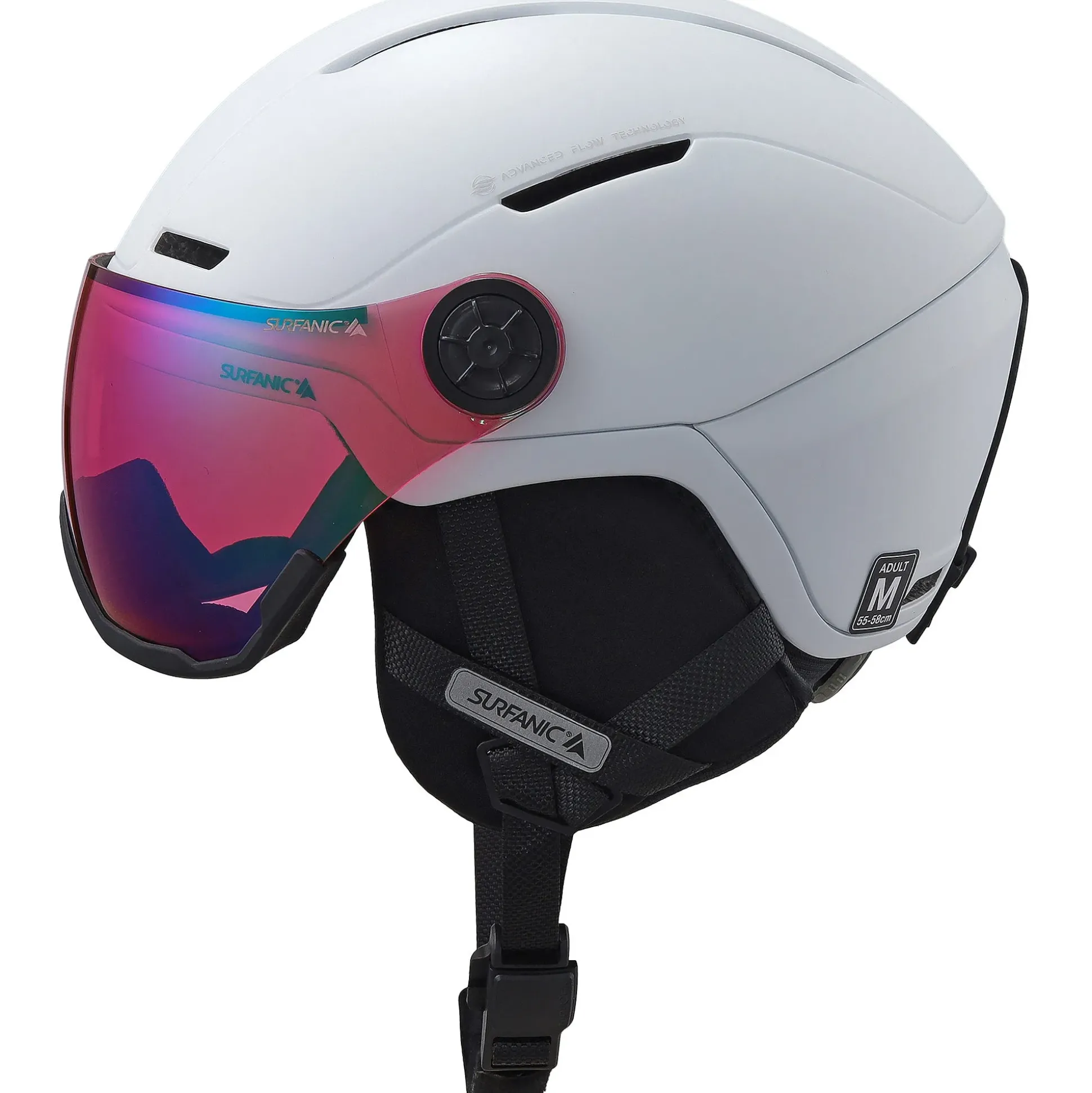 Surfanic Halo Visor Helmet - Optic White
