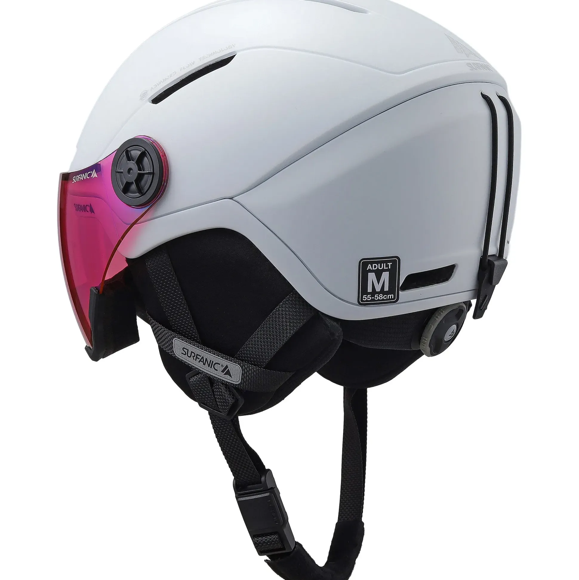 Surfanic Halo Visor Helmet - Optic White