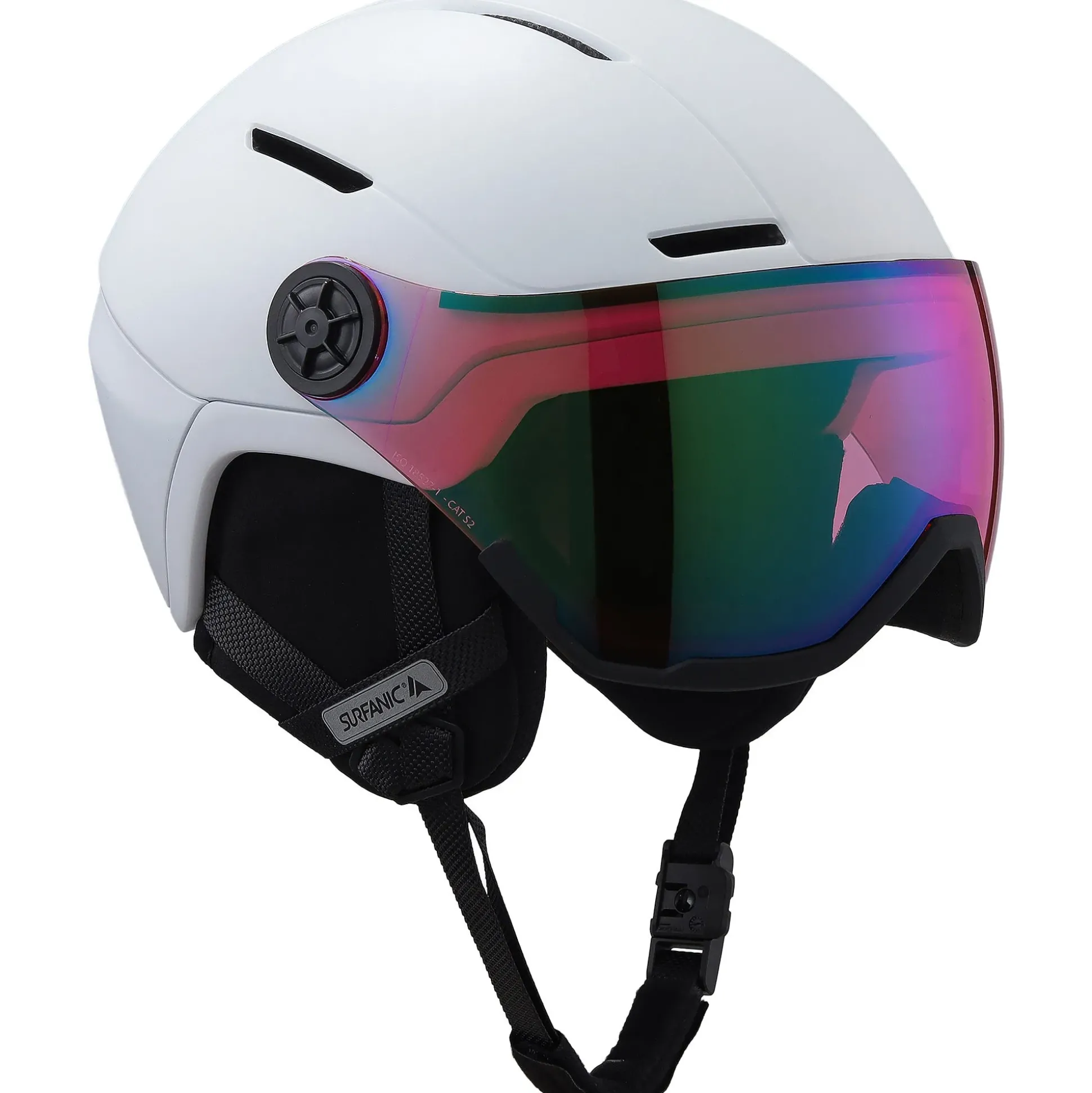 Surfanic Halo Visor Helmet - Optic White