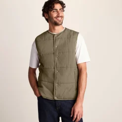 Sutterby Mens Shower Resistant Insulated Gilet - Mushroom