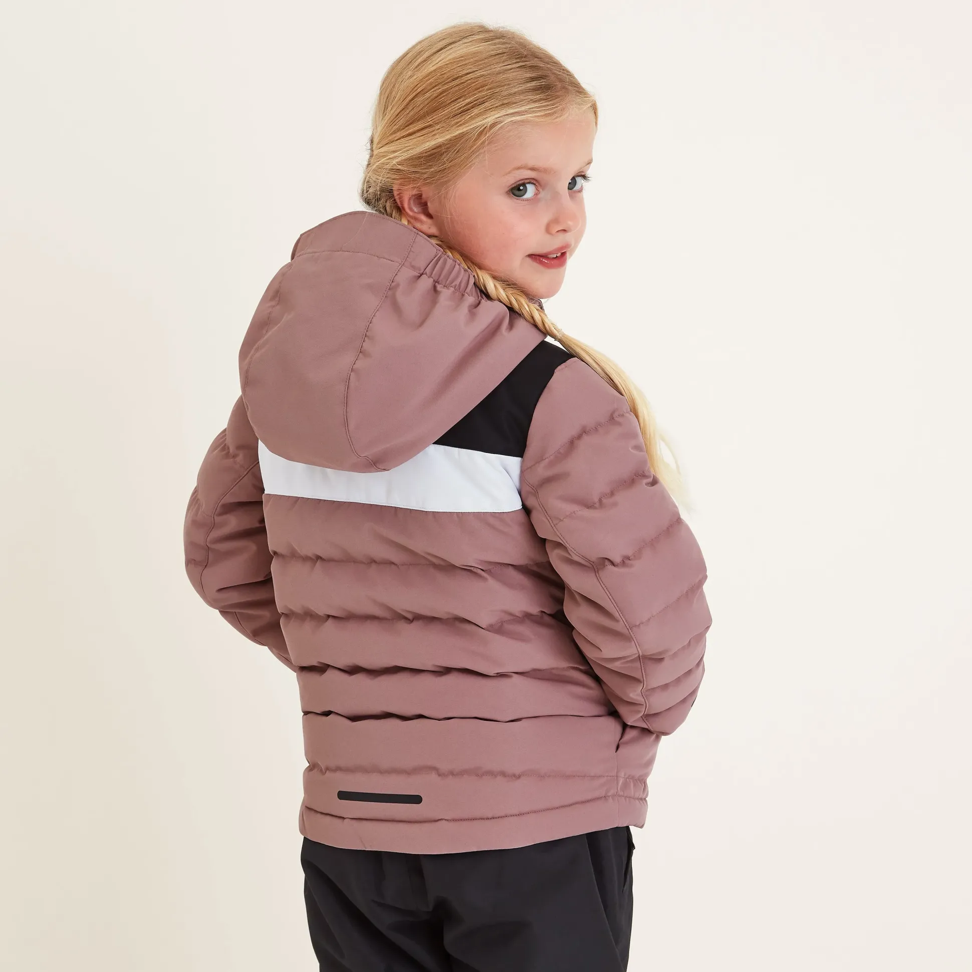 Swift Kids Ski Jacket - Faded Pink/Black