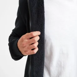 Timble Mens Sherpa Fleece Lined Hoody - Dark Indigo