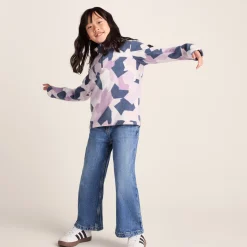 Toffolo Kids Zipneck Fleece - Abstract Mountain Print