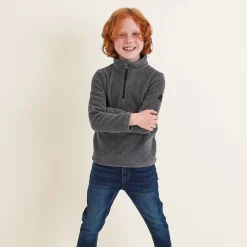Toffolo Kids Zipneck Fleece - Grey Marl