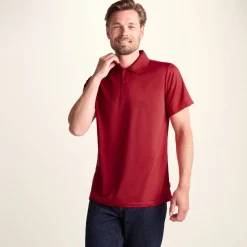 Torres Mens Tech Polo - Chilli