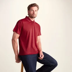 Torres Mens Tech Polo - Chilli
