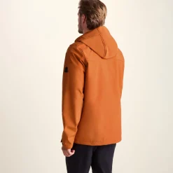 Truro Mens Hooded Softshell Jacket - Dark Orange