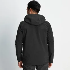 Truro Mens Hooded Softshell Jacket - Black