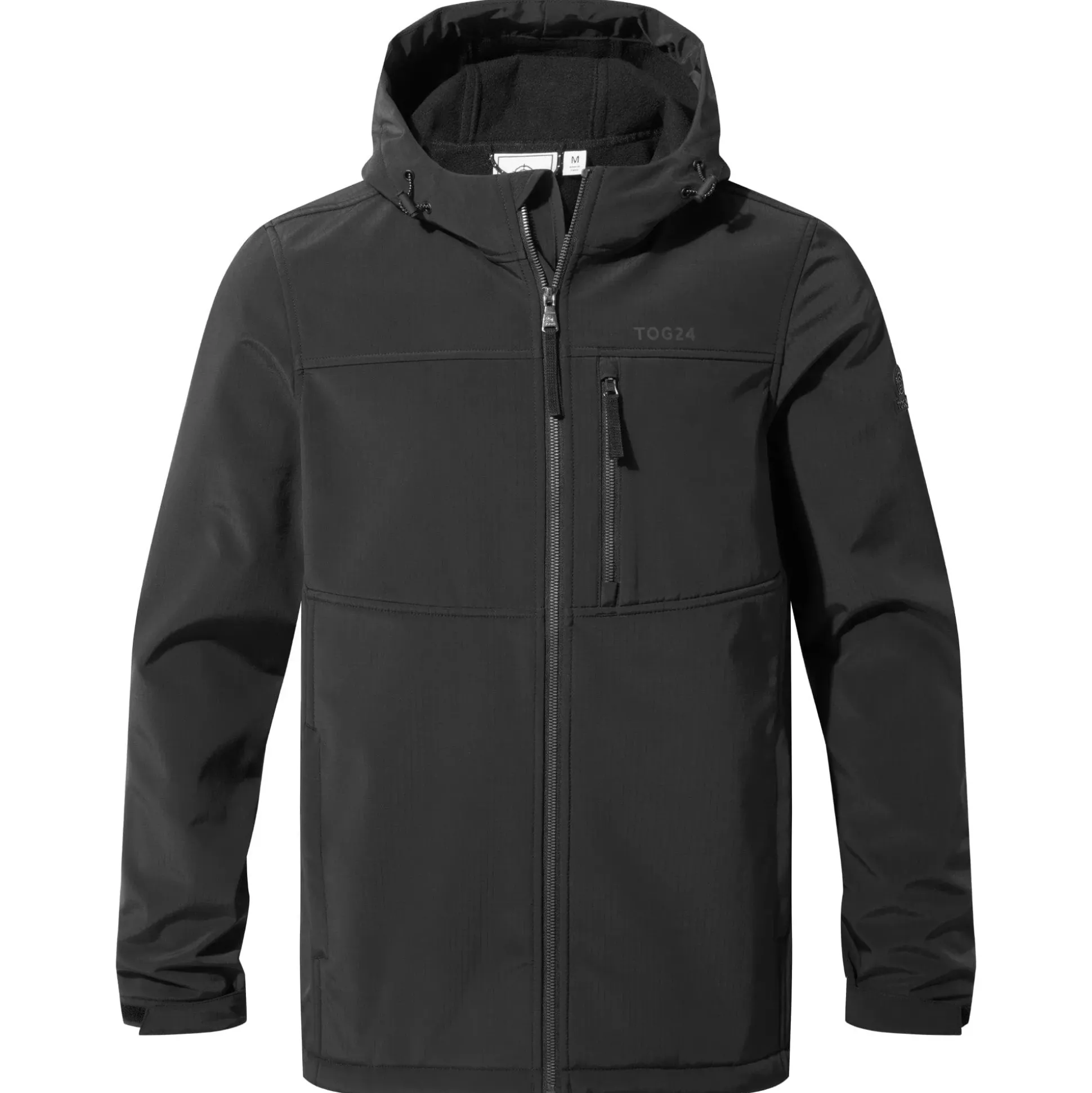 Truro Mens Hooded Softshell Jacket - Black