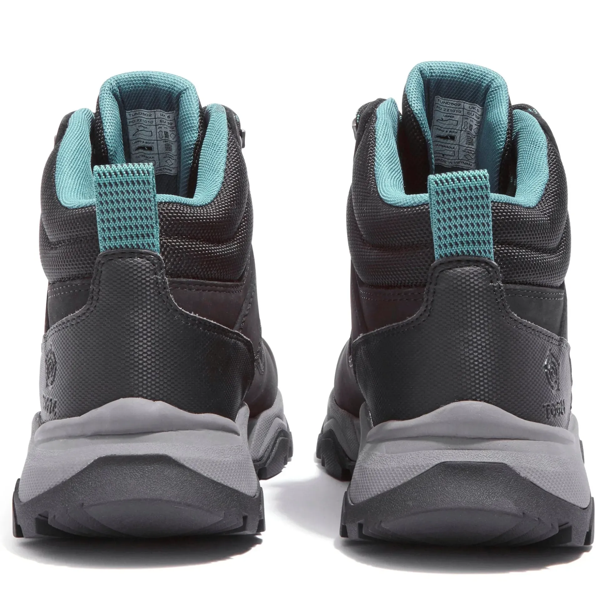 Tundra Womens Walking Boot - Black/Teal