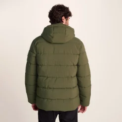 Tunnard Mens Short Shower Resistant Insulated Jacket - Khaki