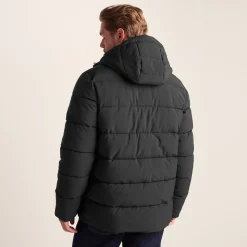Tunnard Mens Short Shower Resistant Insulated Jacket - Black