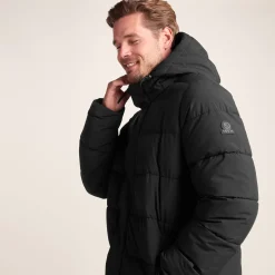 Tunnard Mens Short Shower Resistant Insulated Jacket - Black