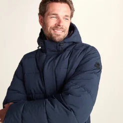 Tunnard Mens Short Shower Resistant Insulated Jacket - Dark Indigo