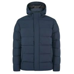 Tunnard Mens Short Shower Resistant Insulated Jacket - Dark Indigo